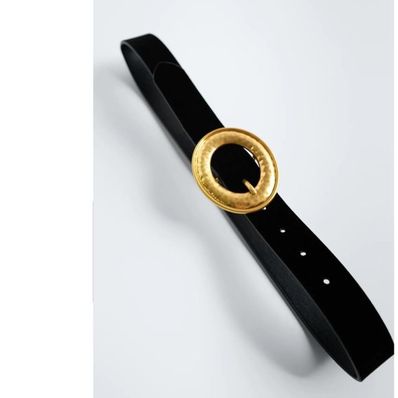 ZARA BLACK VELVET BELT